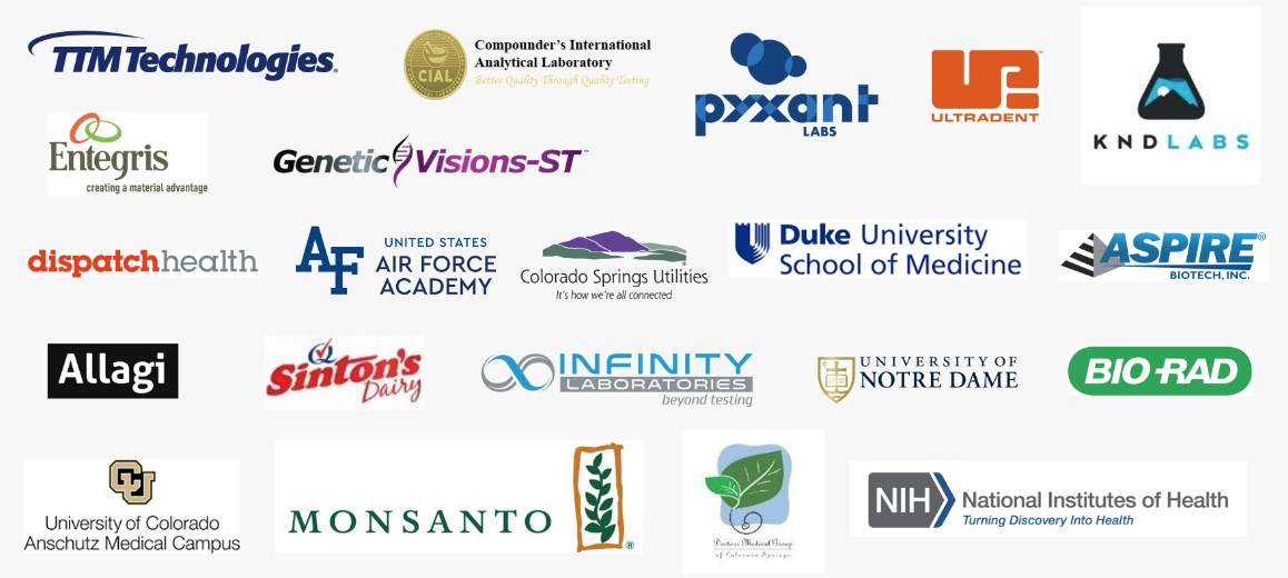 logos of companies employing CHEM graduates