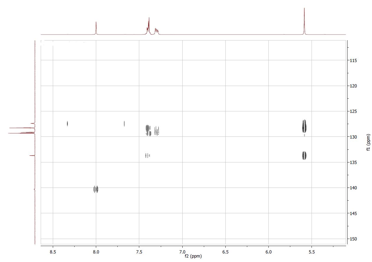 Compound 4 HMBC Aromatic Zoom